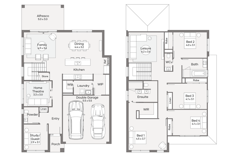 Double Storey House Designs | 2 Storey Home Designs | Clarendon Homes