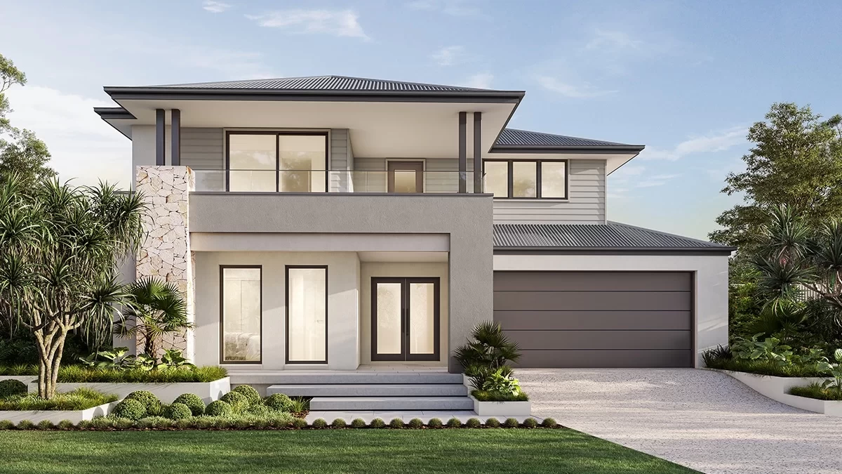 qld Home-Designs Facade-galleries Luxe-Collection Double-storey Sherwood-440 sherwood-facades-1200x675px-0006-sherwood-440-gallery
