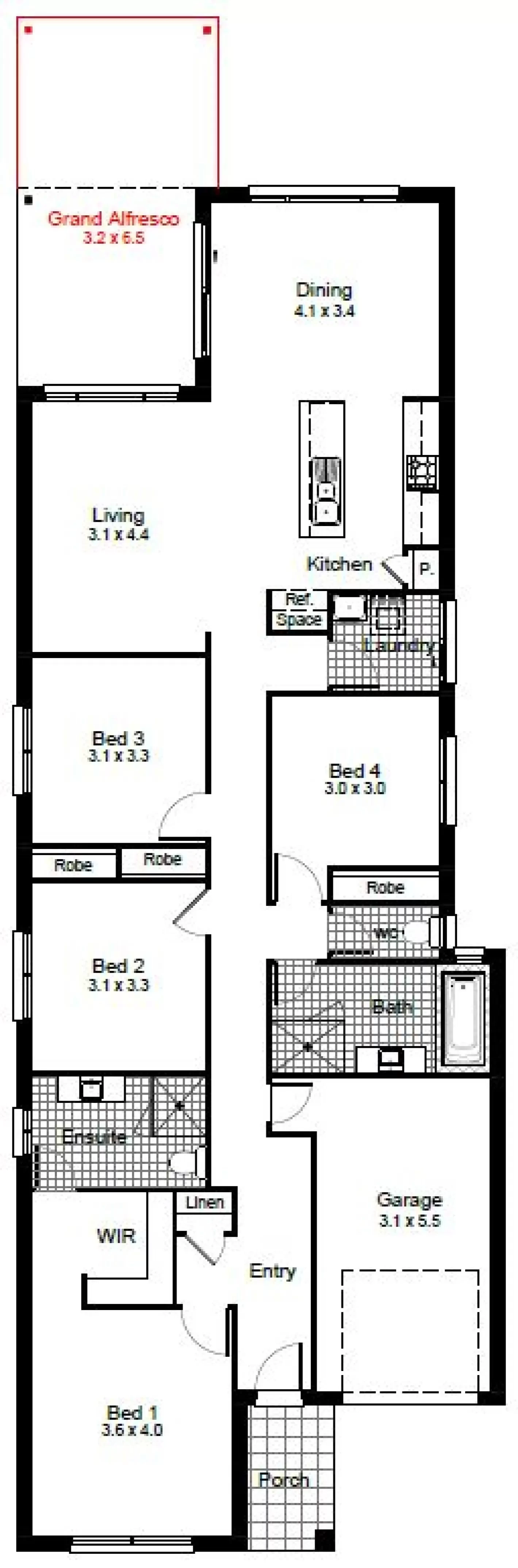 nsw Collections Essentials EC_Single_Storey Ellis Ellis-23 Floorplan-Options Grand Alf