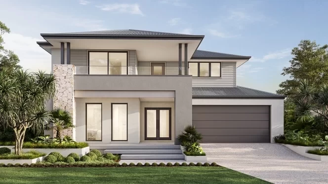 qld Home-Designs Facade-galleries Luxe-Collection Double-storey Sherwood-440 sherwood-facades-1200x675px-0006-sherwood-440-gallery