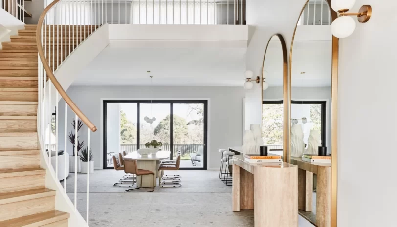 light filled grand entry double storey house design