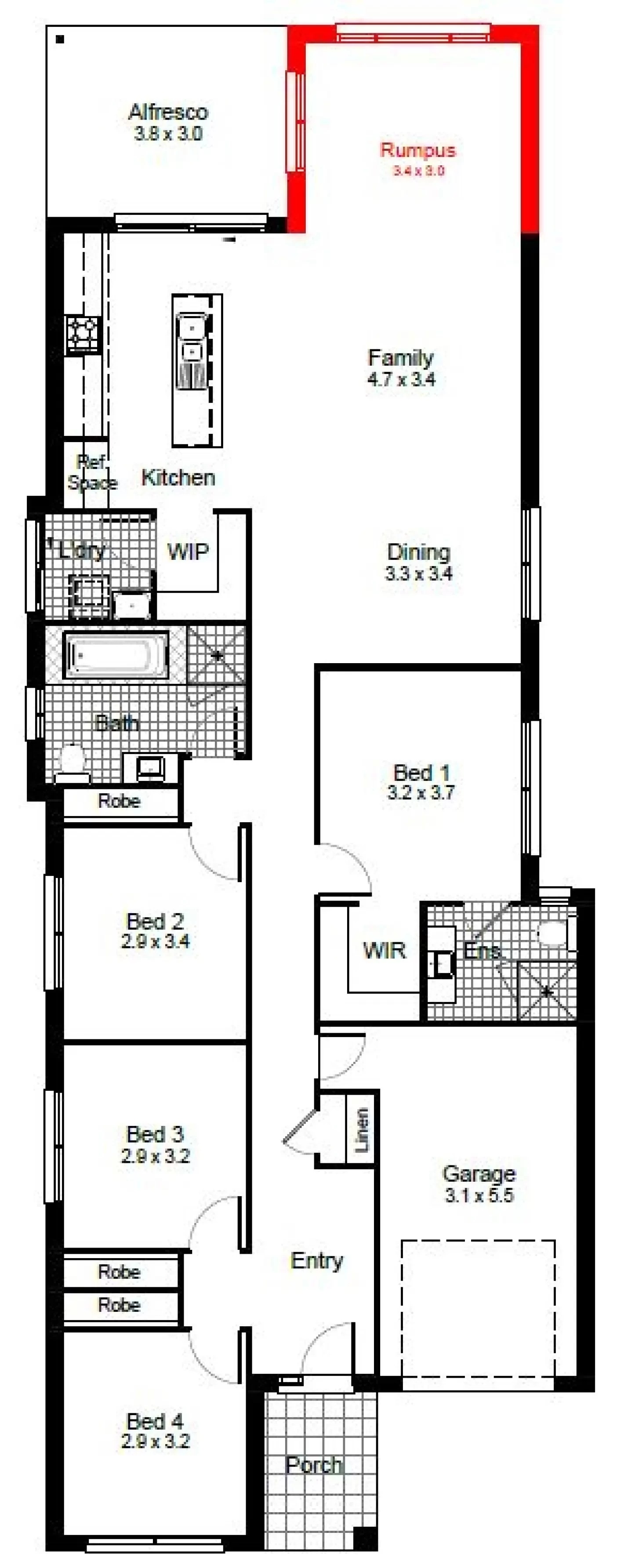 nsw Collections Essentials EC_Single_Storey Fitzroy Fitzroy-19 Floorplan-Options Rumpus