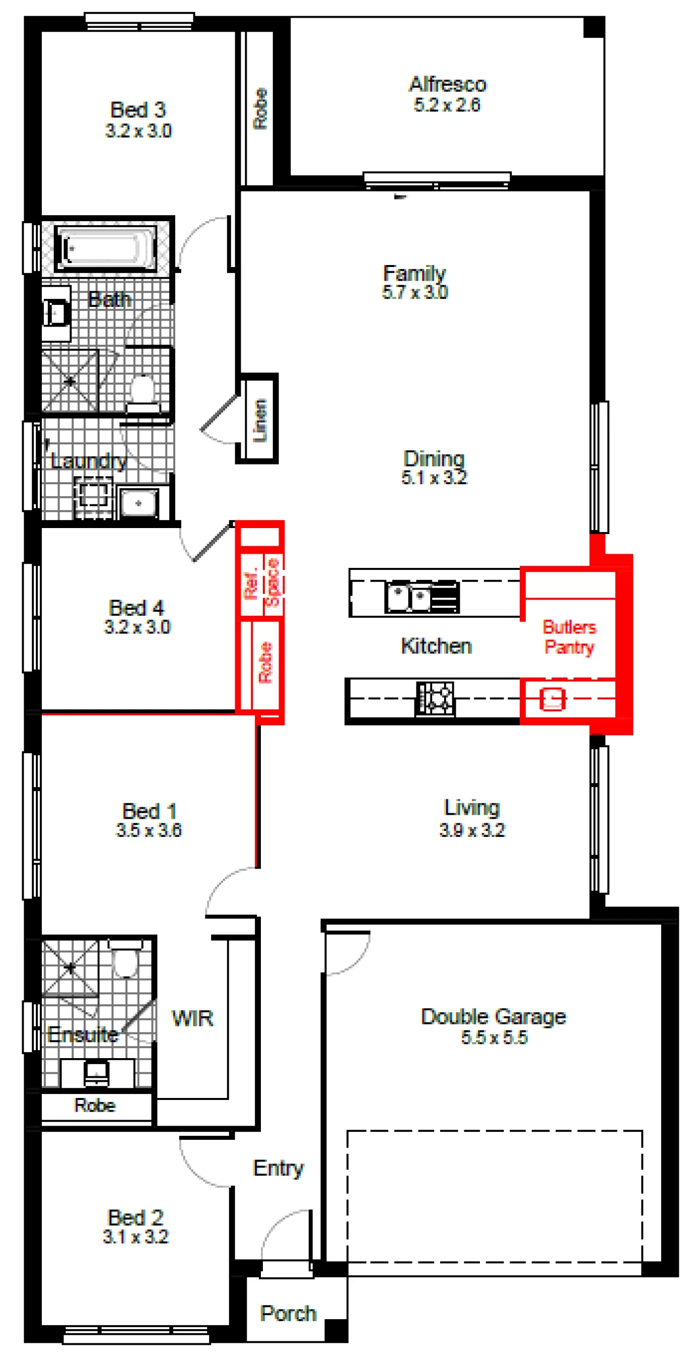 nsw Collections Essentials EC_Single_Storey Palm Palm-22 Floorplan-Options butlers-pantry