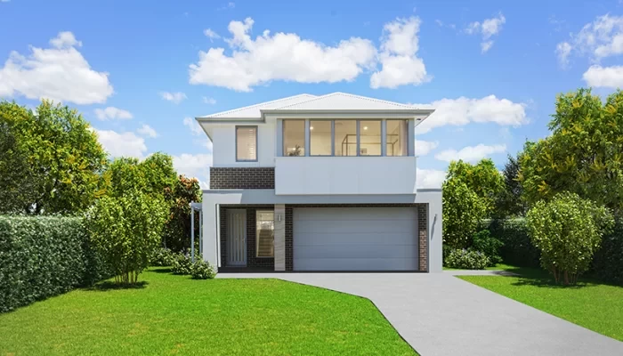 Double Storey home design with Clarendon Homes CPG Estates and house and land.