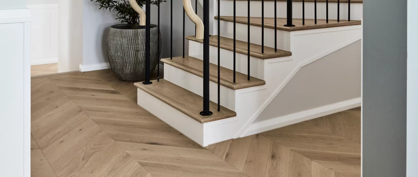 Clever flooring and stairwell Clarendon Homes