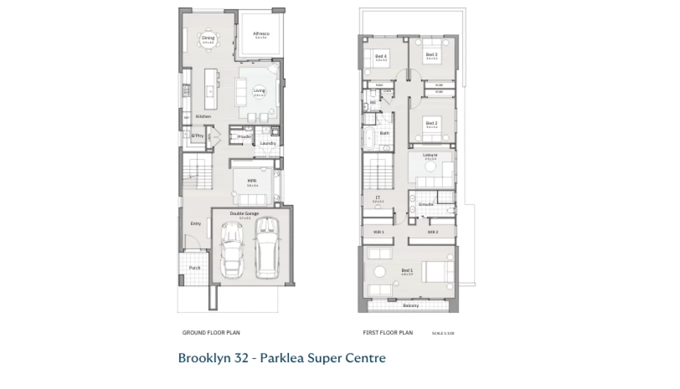 Narrow lot houseplan Brooklyn 32 by Clarendon Homes