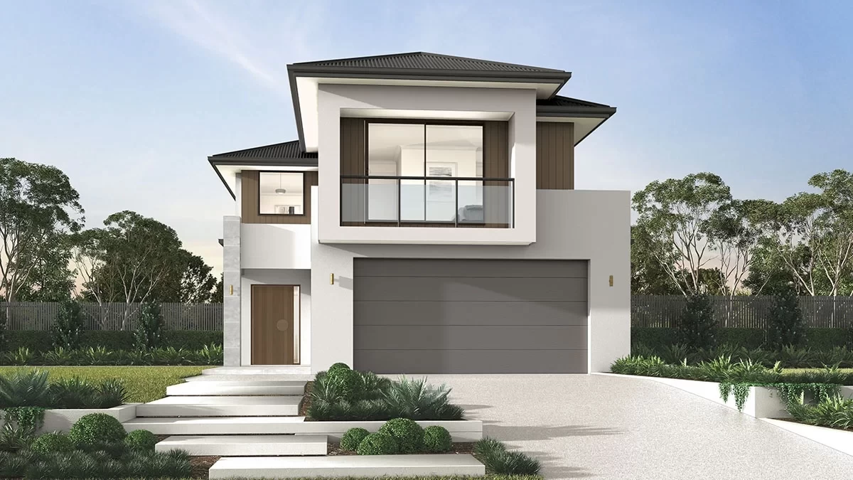 qld Home-Designs Facade-galleries Luxe-Collection 2026 Double-Storey Lilyfield 1200x675-0000-the-lilyfield-lexington